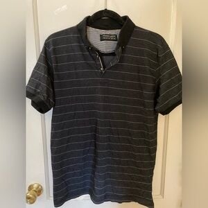 Denim & Flower Ricky Singh Dress T shirt, size medium, black and white